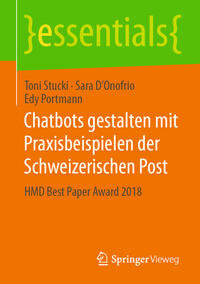 Vorderes Coverbild Chatbots gestalten mit Praxisbeispielen der Schweizerischen Post