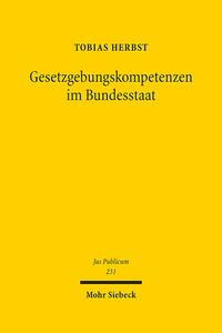 Vorderes Coverbild Gesetzgebungskompetenzen im Bundesstaat