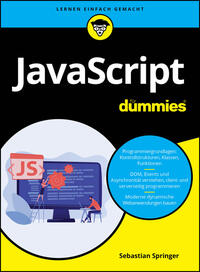 Vorderes Coverbild JavaScript für Dummies