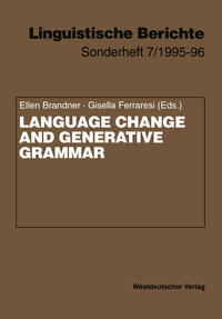 Vorderes Coverbild Language Change and Generative Grammar