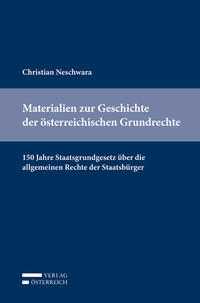 Vorderes Coverbild Materialien zur Geschichte der österreichischen Grundrechte