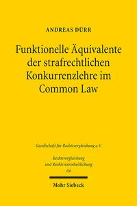 Vorderes Coverbild Funktionelle Äquivalente der strafrechtlichen Konkurrenzlehre im Common Law