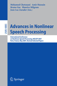 Vorderes Coverbild Advances in Nonlinear Speech Processing