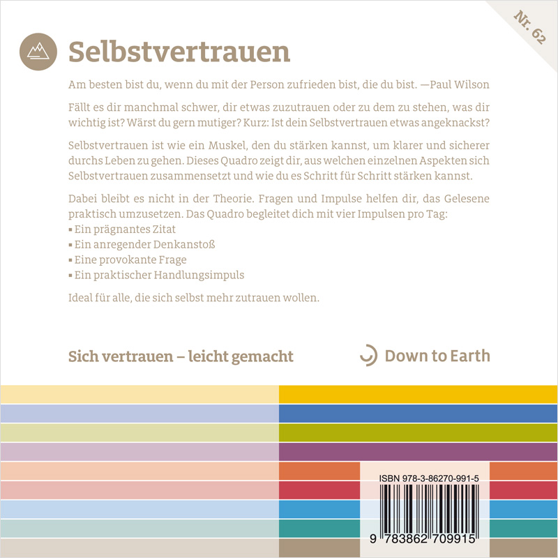 Rückseitencover Selbstvertrauen