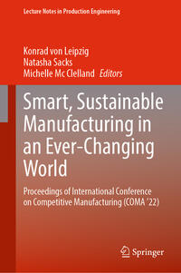 Vorderes Coverbild Smart, Sustainable Manufacturing in an Ever-Changing World