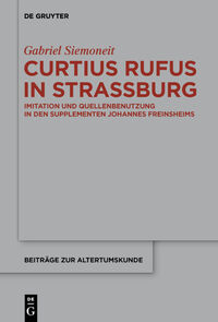 Vorderes Coverbild Curtius Rufus in Straßburg
