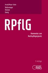 Vorderes Coverbild RPflG