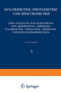 Vorderes Coverbild Kolorimetrie · Photometrie und Spektrometrie