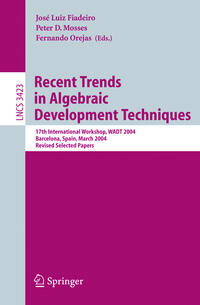 Vorderes Coverbild Recent Trends in Algebraic Development Techniques