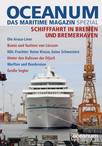 Vorderes Coverbild OCEANUM, das maritime Magazin SPEZIAL Schifffahrt in Bremen und Bremerhaven