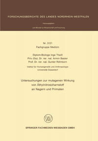 Vorderes Coverbild Untersuchungen zur mutagenen Wirkung von Äthylnitrosoharnstoff an Nagern und Primaten
