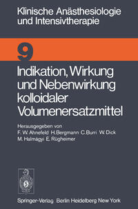 Vorderes Coverbild Indikation, Wirkung und Nebenwirkung kolloidaler Volumenersatzmittel
