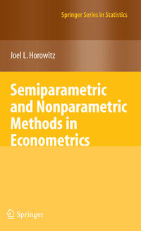 Vorderes Coverbild Semiparametric and Nonparametric Methods in Econometrics