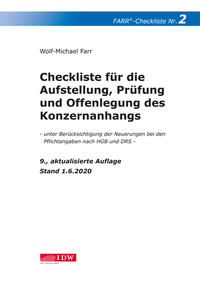 Vorderes Coverbild Farr, Checkliste 2 (Konzernanhang), 9. Aufl.