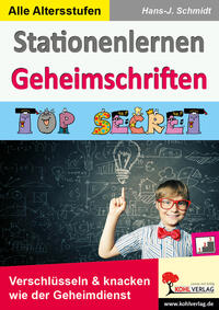 Vorderes Coverbild Stationenlernen Geheimschriften