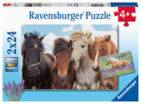 Vorderes Coverbild Kinderpuzzle 2x24 Teile - Pferdeliebe