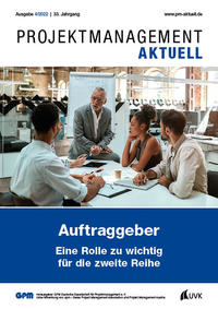 Vorderes Coverbild PROJEKTMANAGEMENT AKTUELL 4 (2022)