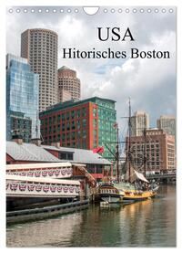 Vorderes Coverbild USA - Historisches Boston (Wandkalender 2025 DIN A4 hoch), CALVENDO Monatskalender