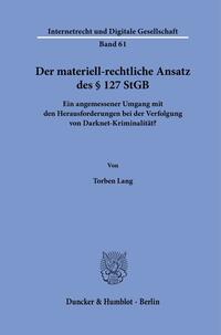 Vorderes Coverbild Der materiell-rechtliche Ansatz des § 127 StGB
