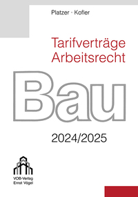 Vorderes Coverbild Tarifverträge Arbeitsrecht Bau 2024/2025