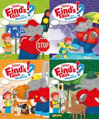 Vorderes Coverbild Nelson Mini-Bücher: Benjamin Blümchen Find's raus 1-4 (Einzel/WWS)