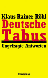 Vorderes Coverbild Deutsche Tabus