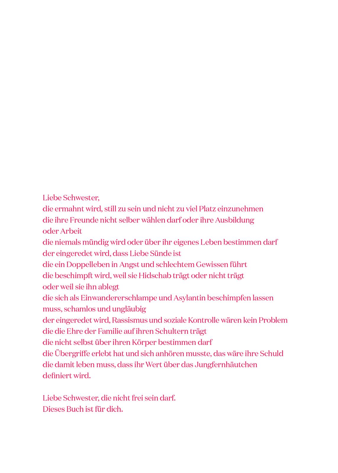 Beispielinhalt (Bild) Schamlos