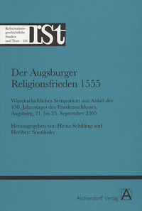 Vorderes Coverbild Der Augsburger Religionsfrieden 1555