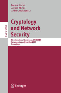 Vorderes Coverbild Cryptology and Network Security