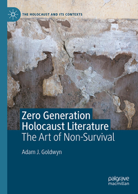Vorderes Coverbild Zero Generation Holocaust Literature