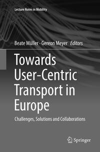 Vorderes Coverbild Towards User-Centric Transport in Europe