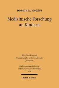 Vorderes Coverbild Medizinische Forschung an Kindern