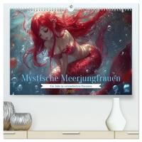 Vorderes Coverbild Mystische Meerjungfrauen: Ein Jahr in verzauberten Ozeanen (hochwertiger Premium Wandkalender 2026 DIN A2 quer), Kunstdruck in Hochglanz