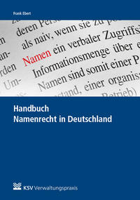 Vorderes Coverbild Handbuch Namenrecht in Deutschland