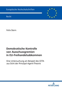 Vorderes Coverbild Demokratische Kontrolle von Ausschussgremien in EU-Freihandelsabkommen