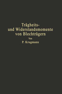 Vorderes Coverbild Trägheits- und Widerstandsmomente von Blechträgern