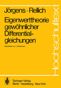 Vorderes Coverbild Eigenwerttheorie gewöhnlicher Differentialgleichungen