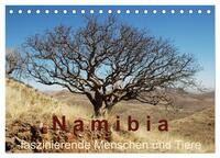 Vorderes Coverbild Namibia - faszinierende Menschen und Tiere (Tischkalender 2025 DIN A5 quer), CALVENDO Monatskalender