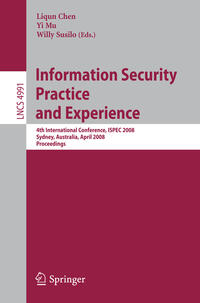 Vorderes Coverbild Information Security Practice and Experience