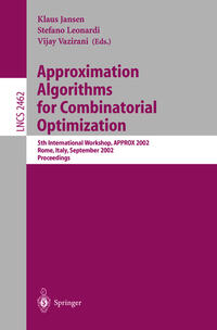 Vorderes Coverbild Approximation Algorithms for Combinatorial Optimization