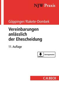 Vorderes Coverbild Vereinbarungen anlässlich der Ehescheidung