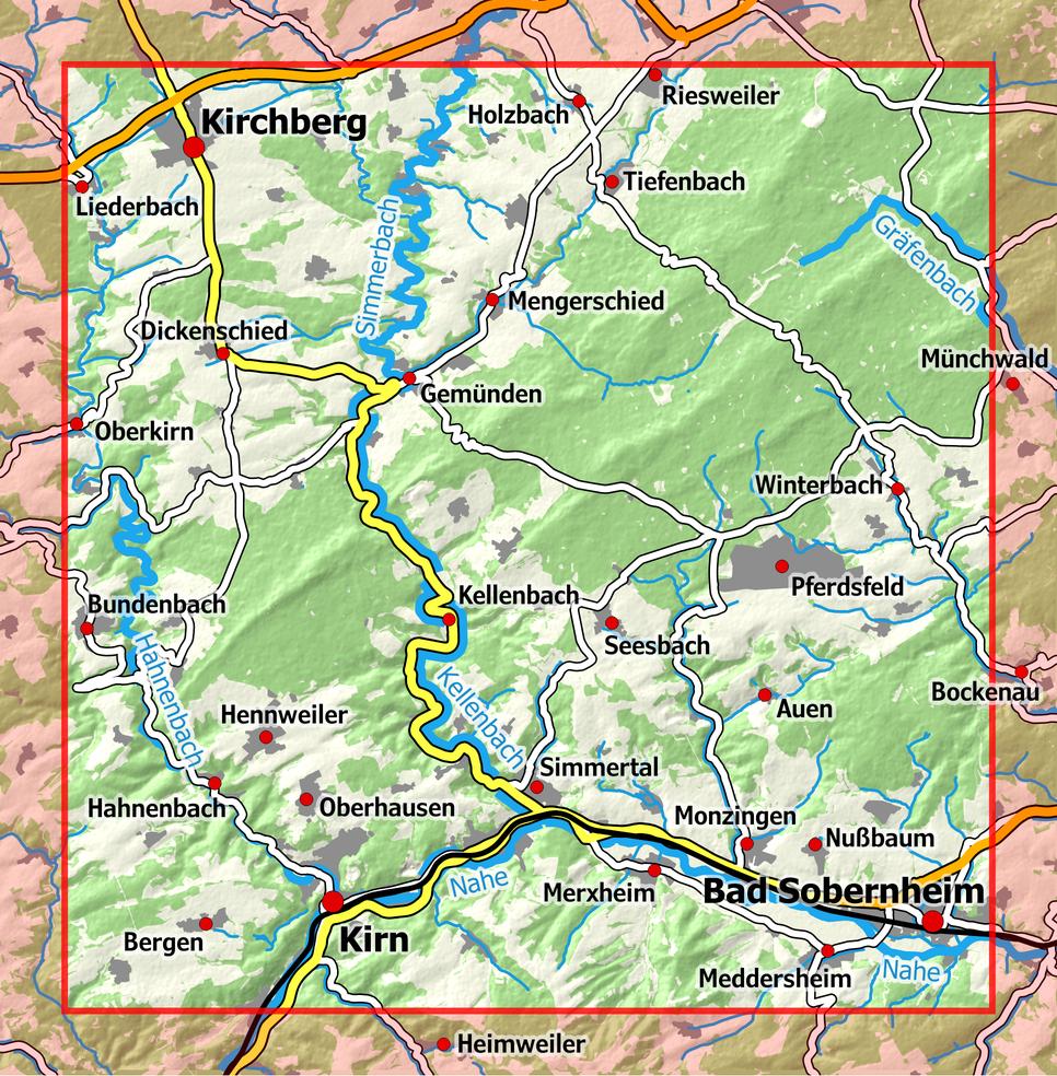 Beispielinhalt (Bild) Soonwald-Nahe 1 - Kirn - Kirchberg