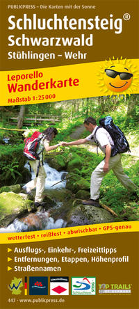 Vorderes Coverbild Schluchtensteig Schwarzwald, Stühlingen - Wehr