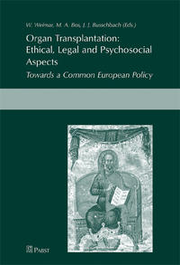 Vorderes Coverbild Organ Transplantation: Ethical, Legal and Psychosocial Aspects