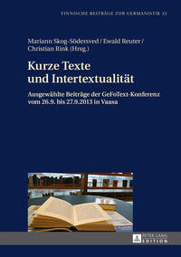 Vorderes Coverbild Kurze Texte und Intertextualität