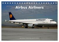 Vorderes Coverbild Airbus Airliners (Tischkalender 2025 DIN A5 quer), CALVENDO Monatskalender