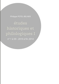 Vorderes Coverbild Études historiques et philologiques I