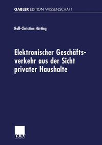 Vorderes Coverbild Elektronischer Geschäftsverkehr aus der Sicht privater Haushalte