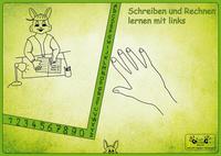 Vorderes Coverbild Linkshänder Schreibunterlage "Hasenpapa"
