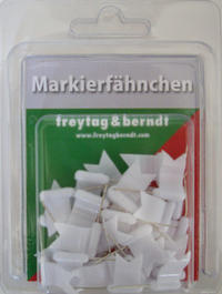 Vorderes Coverbild Markierfähnchen wehend, Weiß